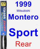 Rear Wiper Blade for 1999 Mitsubishi Montero Sport - Vision Saver