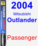 Passenger Wiper Blade for 2004 Mitsubishi Outlander - Vision Saver