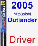 Driver Wiper Blade for 2005 Mitsubishi Outlander - Vision Saver