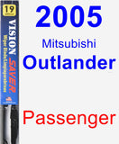 Passenger Wiper Blade for 2005 Mitsubishi Outlander - Vision Saver