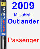 Passenger Wiper Blade for 2009 Mitsubishi Outlander - Vision Saver