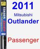 Passenger Wiper Blade for 2011 Mitsubishi Outlander - Vision Saver