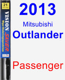 Passenger Wiper Blade for 2013 Mitsubishi Outlander - Vision Saver