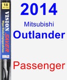 Passenger Wiper Blade for 2014 Mitsubishi Outlander - Vision Saver