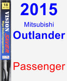 Passenger Wiper Blade for 2015 Mitsubishi Outlander - Vision Saver