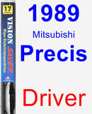 Driver Wiper Blade for 1989 Mitsubishi Precis - Vision Saver