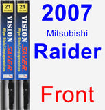 Front Wiper Blade Pack for 2007 Mitsubishi Raider - Vision Saver