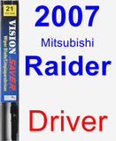 Driver Wiper Blade for 2007 Mitsubishi Raider - Vision Saver