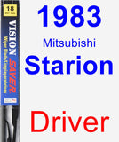 Driver Wiper Blade for 1983 Mitsubishi Starion - Vision Saver