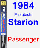 Passenger Wiper Blade for 1984 Mitsubishi Starion - Vision Saver