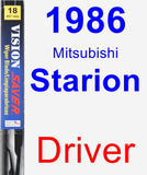 Driver Wiper Blade for 1986 Mitsubishi Starion - Vision Saver