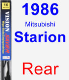 Rear Wiper Blade for 1986 Mitsubishi Starion - Vision Saver