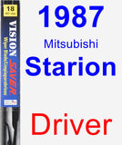 Driver Wiper Blade for 1987 Mitsubishi Starion - Vision Saver