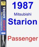 Passenger Wiper Blade for 1987 Mitsubishi Starion - Vision Saver