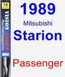 Passenger Wiper Blade for 1989 Mitsubishi Starion - Vision Saver