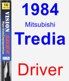 Driver Wiper Blade for 1984 Mitsubishi Tredia - Vision Saver