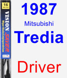 Driver Wiper Blade for 1987 Mitsubishi Tredia - Vision Saver