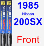 Front Wiper Blade Pack for 1985 Nissan 200SX - Vision Saver