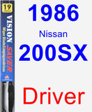 Driver Wiper Blade for 1986 Nissan 200SX - Vision Saver