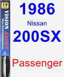 Passenger Wiper Blade for 1986 Nissan 200SX - Vision Saver