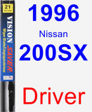 Driver Wiper Blade for 1996 Nissan 200SX - Vision Saver