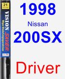 Driver Wiper Blade for 1998 Nissan 200SX - Vision Saver