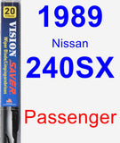 Passenger Wiper Blade for 1989 Nissan 240SX - Vision Saver