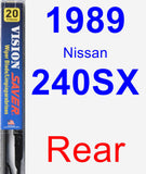 Rear Wiper Blade for 1989 Nissan 240SX - Vision Saver