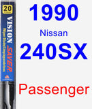 Passenger Wiper Blade for 1990 Nissan 240SX - Vision Saver