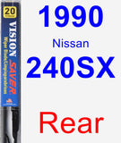 Rear Wiper Blade for 1990 Nissan 240SX - Vision Saver