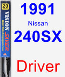 Driver Wiper Blade for 1991 Nissan 240SX - Vision Saver