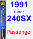 Passenger Wiper Blade for 1991 Nissan 240SX - Vision Saver