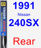 Rear Wiper Blade for 1991 Nissan 240SX - Vision Saver