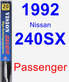 Passenger Wiper Blade for 1992 Nissan 240SX - Vision Saver