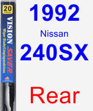 Rear Wiper Blade for 1992 Nissan 240SX - Vision Saver