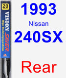 Rear Wiper Blade for 1993 Nissan 240SX - Vision Saver