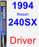 Driver Wiper Blade for 1994 Nissan 240SX - Vision Saver