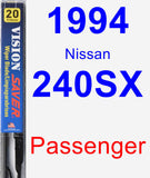 Passenger Wiper Blade for 1994 Nissan 240SX - Vision Saver