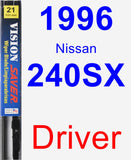 Driver Wiper Blade for 1996 Nissan 240SX - Vision Saver