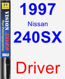 Driver Wiper Blade for 1997 Nissan 240SX - Vision Saver