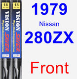 Front Wiper Blade Pack for 1979 Nissan 280ZX - Vision Saver