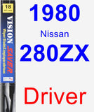 Driver Wiper Blade for 1980 Nissan 280ZX - Vision Saver