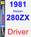 Driver Wiper Blade for 1981 Nissan 280ZX - Vision Saver