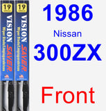 Front Wiper Blade Pack for 1986 Nissan 300ZX - Vision Saver