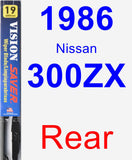 Rear Wiper Blade for 1986 Nissan 300ZX - Vision Saver