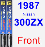 Front Wiper Blade Pack for 1987 Nissan 300ZX - Vision Saver