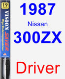 Driver Wiper Blade for 1987 Nissan 300ZX - Vision Saver