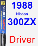 Driver Wiper Blade for 1988 Nissan 300ZX - Vision Saver