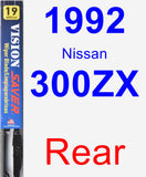 Rear Wiper Blade for 1992 Nissan 300ZX - Vision Saver