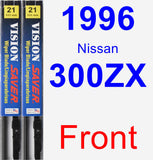 Front Wiper Blade Pack for 1996 Nissan 300ZX - Vision Saver